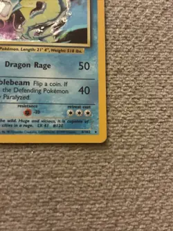 Gyarados NM LP Base Set Unlimited 6 Holo Pokemon Vintage WOTC 1999 6/102 UNL - Image 4