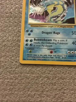 Gyarados NM LP Base Set Unlimited 6 Holo Pokemon Vintage WOTC 1999 6/102 UNL - Image 5