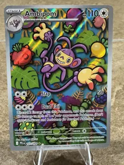 Pokemon: Ambipom - 107/094 - ME02: Phantasmal Flames (PFL) Illustration Rare - Image 1