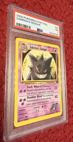 2000 POKEMON GYM CHALENGER - SABRINA’S GENGAR NM PSA 7 #29 - Image 3