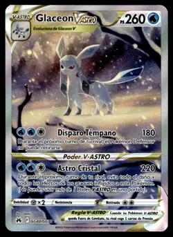 2023 Pokemon Crown Zenith Glaceon VASTRO SPANISH #GG40 Light Play - Image 1