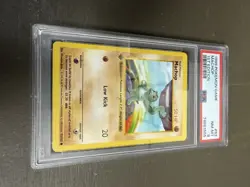 PSA 8 - Pokemon MACHOP 52/102 1st Edition SHADOWLESS BASE SET NEAR MINT Graded - Image 2