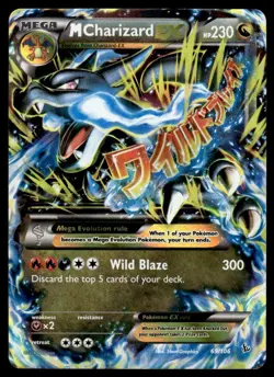2014 Pokemon XY - Flashfire M Charizard EX #69 Light Play - Image 1