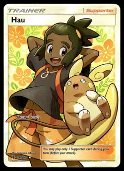 2017 Pokemon Sun & Moon - Guardians Rising Hau #144 Light Play - Image 1