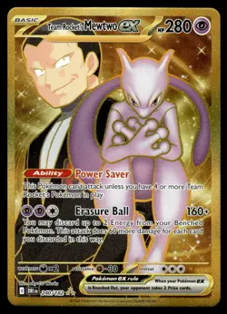 2025 Scarlet & Violet Series - Destined Rivals Team Rocket's Mewtwo ex #240 Near - Image 1