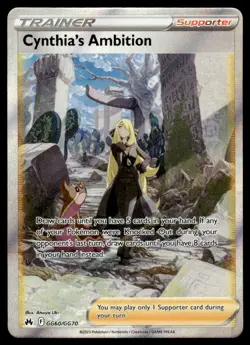 2023 Sword & Shield Series - Crown Zenith - Galarian Gallery Cynthia's Ambition - Image 1
