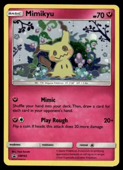 2019 Pokemon Sun & Moon, Promos - Sun & Moon Promos Mimikyu #SM163 Light Play - Image 1