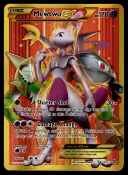 2015 Pokemon XY - BREAKthrough Mewtwo EX #164 Light Play - Image 1