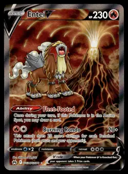 2023 Sword & Shield Series - Crown Zenith - Galarian Gallery Entei V #GG36 Near - Image 1