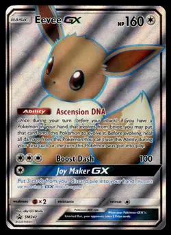 2020 Pokemon Sun & Moon Promo Eevee GX #SM242 Near Mint - Image 1
