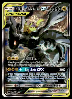 2019 Sun & Moon, Promos - Sun & Moon Promos Pikachu & Zekrom GX #SM168 Light - Image 1
