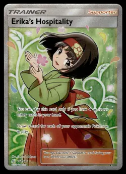 2019 Pokemon Sun & Moon - Team Up Erika’s Hospitality #174 Light Play - Image 1