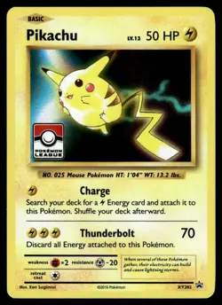 2016 Pokemon XY, Promos - XY Promos Pikachu #XY202 Light Play - Image 1