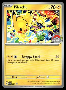 2025 Pokemon SVP Promo Pikachu #225 Near Mint - Image 1