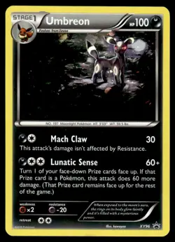 2016 Pokemon XY Promo Umbreon #XY96 Light Play - Image 1