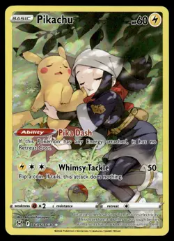 2022 Sword & Shield Series - Lost Origin - Trainer Gallery Pikachu #TG05 Light - Image 1