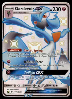 2019 Pokemon Sun & Moon - Burning Shadows Gardevoir GX #SV75 Light Play - Image 1
