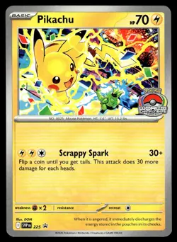 2025 Pokemon SVP Promo Pikachu #225 Near Mint - Image 1