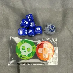 Pokemon TCG - Set of Dice, Damage Counters and Condition Markers - Image 1