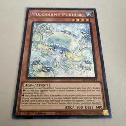 Yugioh Mulcharmy Purulia MP25-EN085 Prismatic Secret Rare 1st Edition NM - Image 1