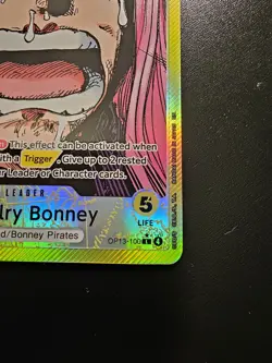 One Piece TCG Jewelry Bonney OP13-100 Alt Art Leader Carrying On His Will - Image 5