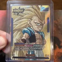 Gotenks SB02-017 Gold Leader Manga Booster 02 Dragon Ball Card English - Image 1