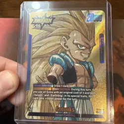 Gotenks SB02-017 Gold Leader Manga Booster 02 Dragon Ball Card English - Image 4