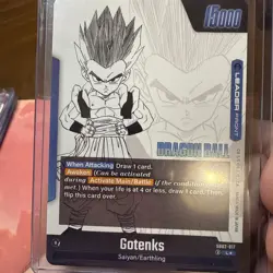 Gotenks SB02-017 Gold Leader Manga Booster 02 Dragon Ball Card English - Image 5