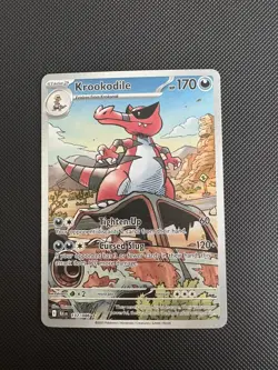 Krookodile 137/086 Illustration Rare IR Black Bolt English Pokemon Card - Image 1