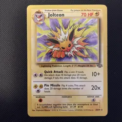 Pokemon TCG Jolteon Jungle Card 20/64 Regular Rare Non-Holo NM-LP - Image 1