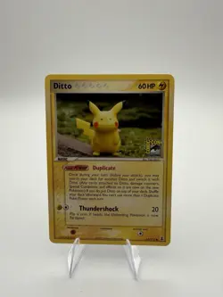 Pokemon Delta Species Ditto (Pikachu) Comic Con Promo Card 63/113 - Heavy Play - Image 1