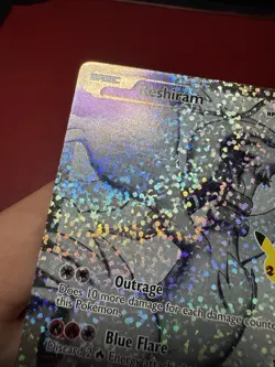 Reshiram 113/114 Full Art Holo Celebrations Classic Collection Pokemon Card NM - Image 3
