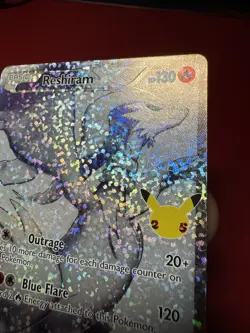 Reshiram 113/114 Full Art Holo Celebrations Classic Collection Pokemon Card NM - Image 4
