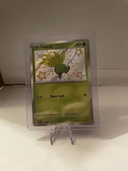 Pokemon Oddish Shiny Rare Holo SV: Paldean Fates 092/091 Card Pokemon TCG - Image 2