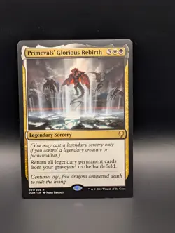 MTG - Primevals' Glorious Rebirth - Legendary Sorcery - DOM #201 - Rare - Image 1