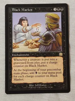 NM Black Market Mercadian Masques Mtg Magic the Gathering - Image 1