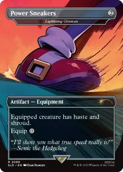Power Sneakers - Sonic the Hedgehog Magic the Gathering Secret Lair NON FOIL - Image 1
