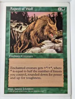 Aspect of Wolf - 5th Edition Core Set - Magic the Gathering MTG Nice! - Image 1