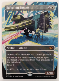 Salvation Engine (0295) Borderless, Magic MtG Aetherdrift DFT, Regular - NM! - Image 1