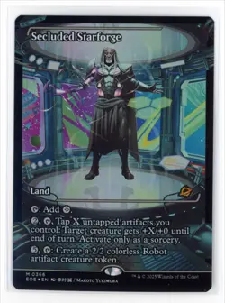MtG EOE Secluded Starforge #366 Borderless Showcase FOIL English - Image 1