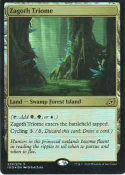 MTG: Ikoria: Lair of Behemoths: Foil Zagoth Triome: Lightly Played Condition - Image 1