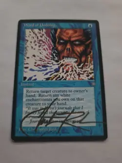 Word Of Undoing SIGNED By Chris Rush Magic the Gathering - Image 1
