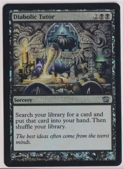 MTG Diabolic Tutor 8th Edition Foil - Image 1