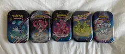 Pokemon Paldean Fates Assorted Mini Tins EMPTY - Lot of 40 - Image 1