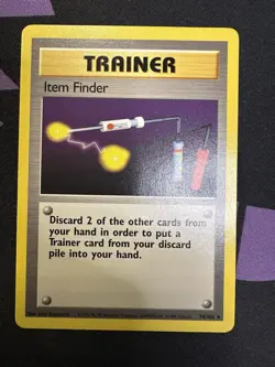 Item Finder 074/102, Base Set, WoTC, Pokemon Card TCG - Image 1