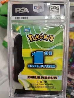 Bulbasaur Topps Pokemon Advanced Challenge Evolution Die-Cuts PSA 10 - Image 2