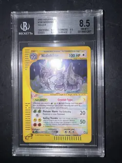 Pokemon Nidoking Crystal 150/144 Aquapolis Holo ENG BGS 8.5 - No Charizard - Image 1