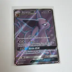 Pokemon Espeon GX Full Art Ultra Rare Holo SM Base Set 140/149 200 HP Card - Image 1