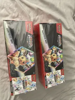 LOT OF 2 Pokemon Prismatic Evolutions Surprise Box+Booster Bundle Sams Club Set - Image 2