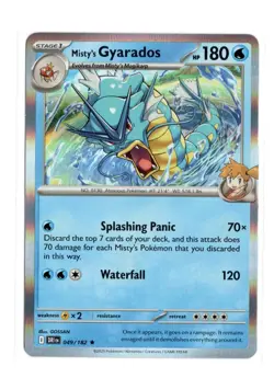 Pokemon Misty's Gyarados Sv10 Destined Rivals 049/182 Holo Rare TCG 2025 Card - Image 1